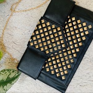 Black Bag With Gold Stud Detail